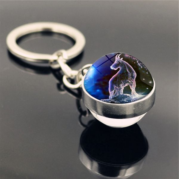 12 zodiac constellation time stone keychain double-sided glass ball keychain keyring diy fashion creative men women bag car key jewelry gift, Slivery;golden
12 zodiac constellation time stone keychain double-sided glass ball keychain keyring diy fashion creative men women bag car key jewelry gift, Slivery;golden