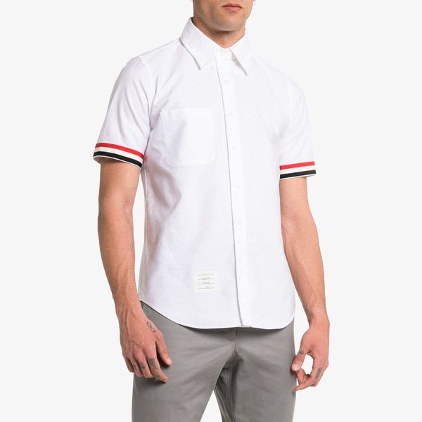 2020 fashion tb brand shirts men slim short sleeve casual shirt white cotton solid men's clothing, White;black
2020 fashion tb brand shirts men slim short sleeve casual shirt white cotton solid men's clothing, White;black