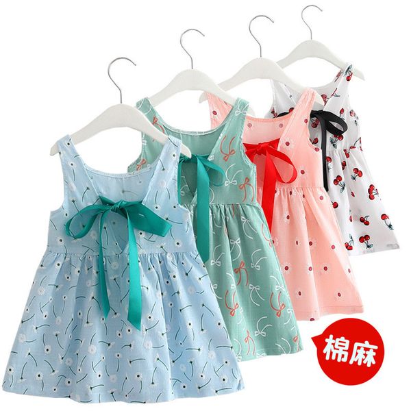 1-5 year baby girls casual dress sleeveless flower bow tie clothes kids summer princess dress children party cotton linen, Red;yellow
1-5 year baby girls casual dress sleeveless flower bow tie clothes kids summer princess dress children party cotton linen, Red;yellow