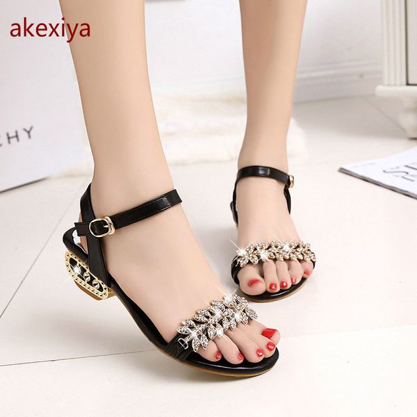 summer sandals european and american rhinestone women sandals fashion open-toed women chunky heels wild tide shoes, Black
summer sandals european and american rhinestone women sandals fashion open-toed women chunky heels wild tide shoes, Black