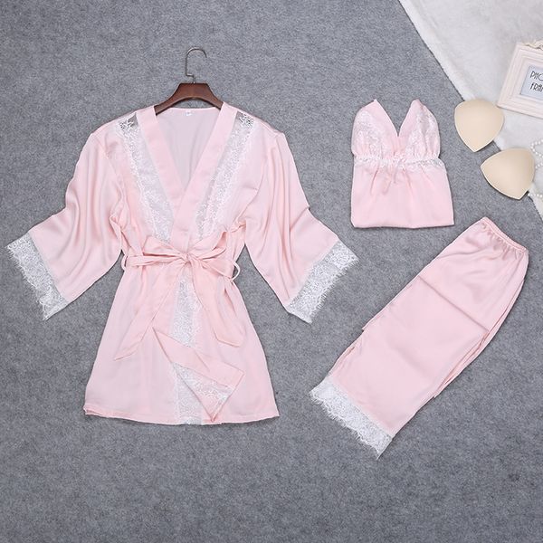 2018 new womens 3pc strap pants suit night robe sleepwear sets casual pajamas home wear nightwear kimono bath gown, Blue;gray
2018 new womens 3pc strap pants suit night robe sleepwear sets casual pajamas home wear nightwear kimono bath gown, Blue;gray