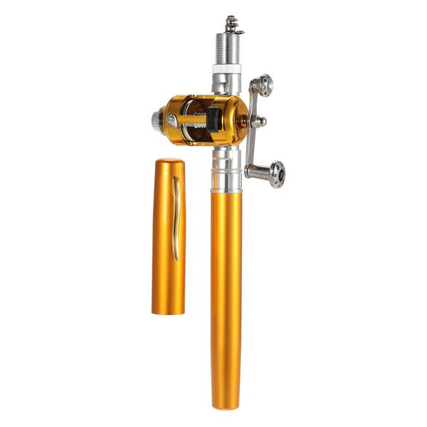 fishing rod combo pocket pen rod combo set reel mini telescopic fishing line soft lures baits jig hooks fishing pole pesca