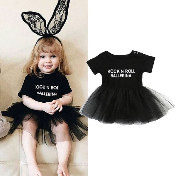 2019 summer infant baby girl clothes black tulle rock n roll letter print romper dress princess tulle lace dress outfit set 0-3y, Red;yellow
2019 summer infant baby girl clothes black tulle rock n roll letter print romper dress princess tulle lace dress outfit set 0-3y, Red;yellow