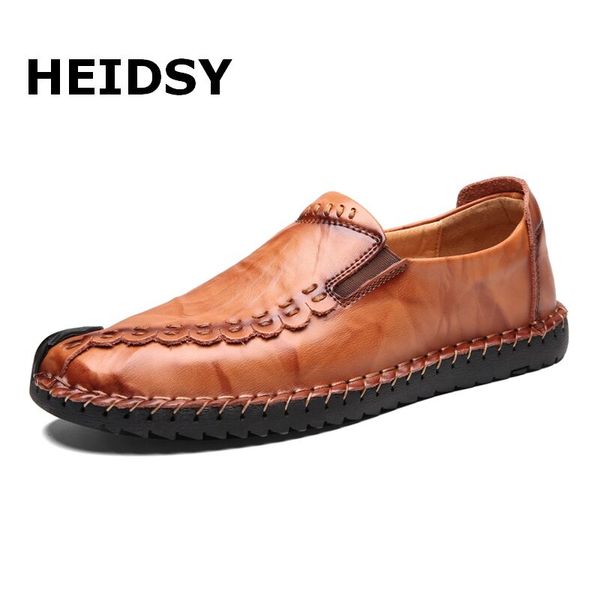 heidsy comfortable men casual shoes loafers men shoes quality split leather slip-on flats moccasins plus size, Black
heidsy comfortable men casual shoes loafers men shoes quality split leather slip-on flats moccasins plus size, Black