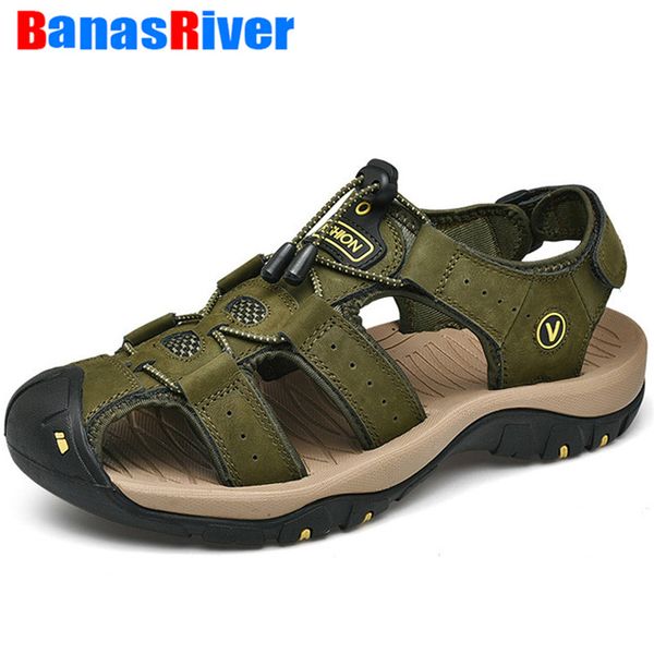 2020 new men sandals summer handmade outdoor non-slip leather for trekking breathable fashion casual shoes footwear big size 48, Black
2020 new men sandals summer handmade outdoor non-slip leather for trekking breathable fashion casual shoes footwear big size 48, Black