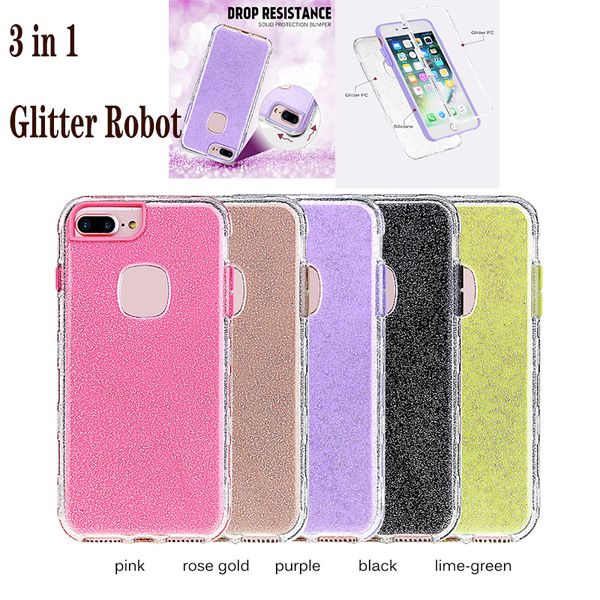 3 in 1 bling glitter phone cases for iphone 6 7 8 plus iphone x xr xs max soft silicon armor robot clear phone case
3 in 1 bling glitter phone cases for iphone 6 7 8 plus iphone x xr xs max soft silicon armor robot clear phone case