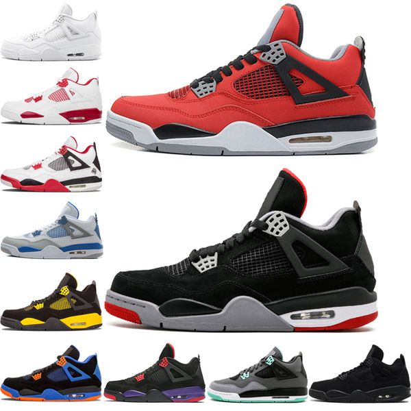 Мужские 4 баскетбольные кроссовки 4s Toro Bravo Bred Black Cat Pure Money CAVS Raptors Thunder Fire Red Men Sport Althle
Мужские 4 баскетбольные кроссовки 4s Toro Bravo Bred Black Cat Pure Money CAVS Raptors Thunder Fire Red Men Sport Althle