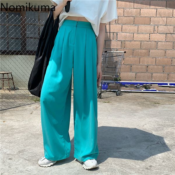 nomikuma 2020 summer thin wide leg pants korean high waist solid long trousers 2020 new causal women pants feminimos 6a707, Black;white
nomikuma 2020 summer thin wide leg pants korean high waist solid long trousers 2020 new causal women pants feminimos 6a707, Black;white