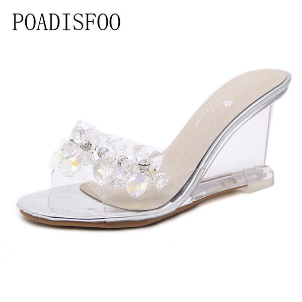 ltarta women crystal slipper wedge sandals female crystal transparent high heels rhinestone wedge sandals lfd-883-5 y190704, Black
ltarta women crystal slipper wedge sandals female crystal transparent high heels rhinestone wedge sandals lfd-883-5 y190704, Black