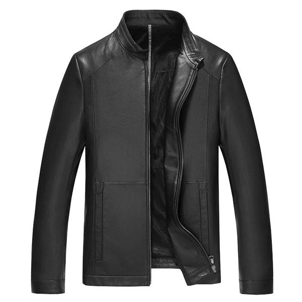 male formal natural goat skin leather cloth black leather genuine coat spring outwear stand collar goat rel
male formal natural goat skin leather cloth black leather genuine coat spring outwear stand collar goat rel