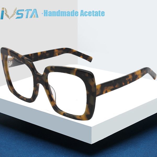 ivsta real acetate glasses oversized women myopia glasses prescription optical frame eyewear handmade big oversize square lady, Black
ivsta real acetate glasses oversized women myopia glasses prescription optical frame eyewear handmade big oversize square lady, Black