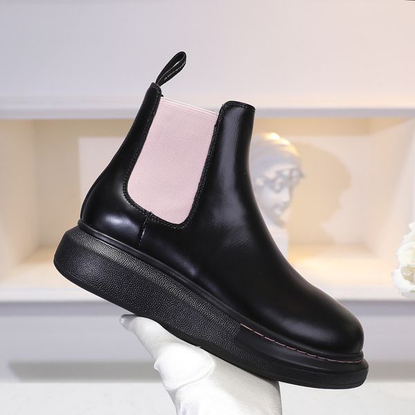 brand men's boots leather winter warm shoes motorcycle mens ankle boot fur couple oxfords shoes platform, Black
brand men's boots leather winter warm shoes motorcycle mens ankle boot fur couple oxfords shoes platform, Black
