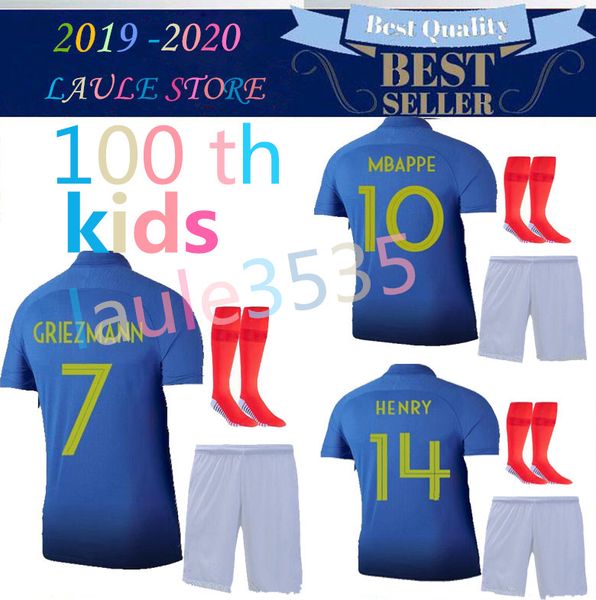 kids kit 2019-2020 griezmann mbappe pogba soccer jersey 2019 100th anniversary child shirts kante jerseys football giroud maillot de foot, Black;yellow
kids kit 2019-2020 griezmann mbappe pogba soccer jersey 2019 100th anniversary child shirts kante jerseys football giroud maillot de foot, Black;yellow
