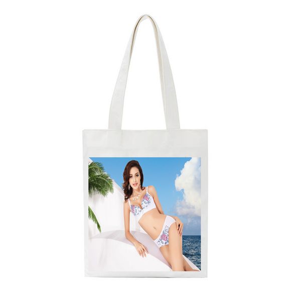 female women canvas handbag lady shopping bag fashion model print large capacity tote shoulder bag bolsa reutilizable
female women canvas handbag lady shopping bag fashion model print large capacity tote shoulder bag bolsa reutilizable