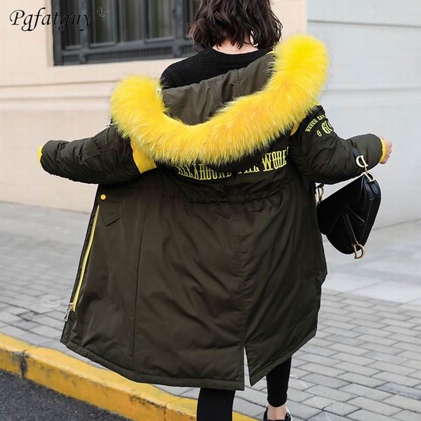 2018 big fur collar hooded women winter letter embroidery jacket long cotton padded womens parkas coats casaco feminino inverno, Black
2018 big fur collar hooded women winter letter embroidery jacket long cotton padded womens parkas coats casaco feminino inverno, Black