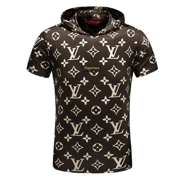 2019 summer fashion louis t shirt european style breathable cotton letter+old flower printing men's t shirt casual 001, White;black
2019 summer fashion louis t shirt european style breathable cotton letter+old flower printing men's t shirt casual 001, White;black