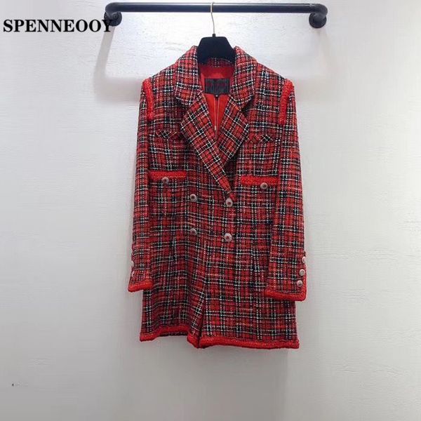 spenneooy designer custom runway female spring v-neck vintage coats women plaid weave button luxurious straight overcoat outwear, Black
spenneooy designer custom runway female spring v-neck vintage coats women plaid weave button luxurious straight overcoat outwear, Black