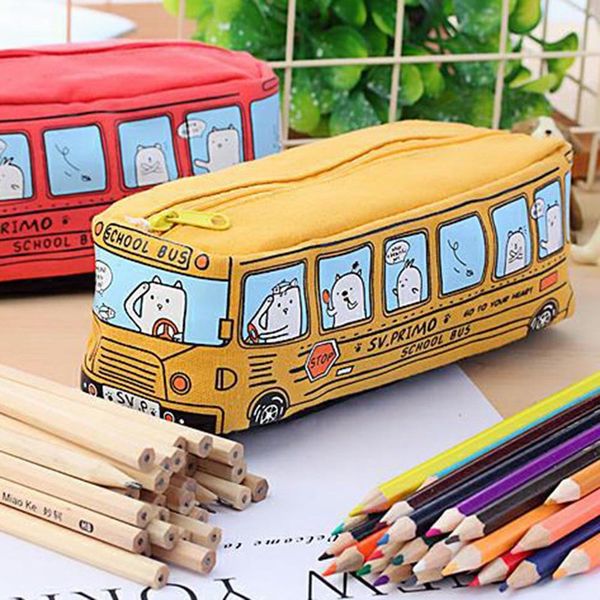 cute school bus pencil case large capacity canvas car pencil bag orange,red yellow,blue available school supplies
cute school bus pencil case large capacity canvas car pencil bag orange,red yellow,blue available school supplies