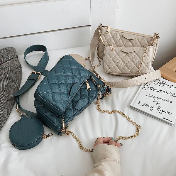 new style pu leather three-piece set different size bags fashion single shoulder bag for women handbag women's simple
new style pu leather three-piece set different size bags fashion single shoulder bag for women handbag women's simple