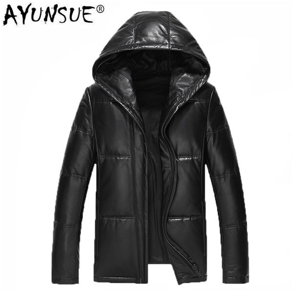 ayunsue winter genuine leather coat men leather jacket men thick warm down coats male real sheepskin coat 17163 lwl1077, Black
ayunsue winter genuine leather coat men leather jacket men thick warm down coats male real sheepskin coat 17163 lwl1077, Black