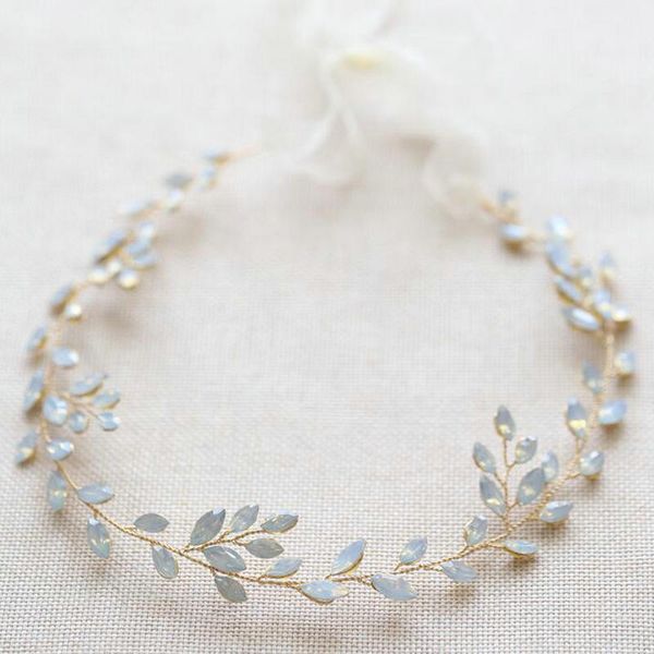 wedding headband for brides handmade opal crystal vines bridal wedding hair jewelry, Golden;white
wedding headband for brides handmade opal crystal vines bridal wedding hair jewelry, Golden;white