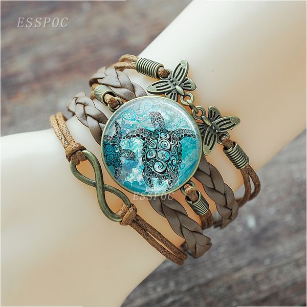sea turtle ocs dolphin starfish multilayer braided infinity bracelet anklet punk style men women fashion turtle jewelry, Golden;silver
sea turtle ocs dolphin starfish multilayer braided infinity bracelet anklet punk style men women fashion turtle jewelry, Golden;silver
