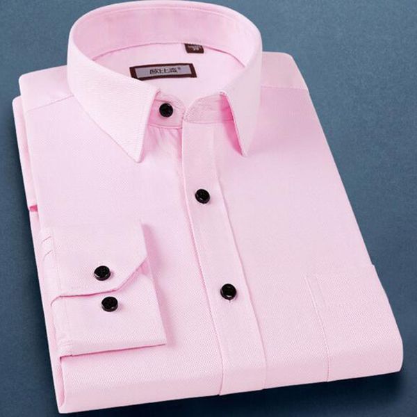 men formal dress shirts turn-down collar single breasted solid color shirts cloth breathable comfortable slim fit spring autumn, White;black
men formal dress shirts turn-down collar single breasted solid color shirts cloth breathable comfortable slim fit spring autumn, White;black