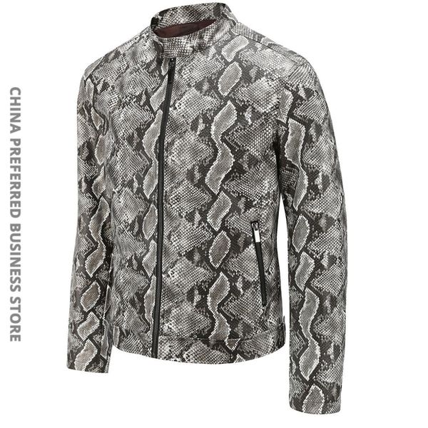 2019 autumn european code wash pu leather clothing snake grain man leather jacket loose coat py002, Black
2019 autumn european code wash pu leather clothing snake grain man leather jacket loose coat py002, Black