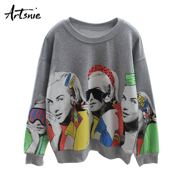artsnie character print women sweatshirts winter 2019 gray casual oversized hoodies streetwear knitted sweatshirts female, Black
artsnie character print women sweatshirts winter 2019 gray casual oversized hoodies streetwear knitted sweatshirts female, Black