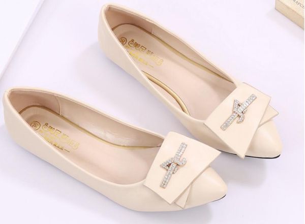 2019 bowknot women's shoes in spring and autumn with new style flat bottom pointed end shallow mouth, Black
2019 bowknot women's shoes in spring and autumn with new style flat bottom pointed end shallow mouth, Black