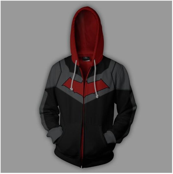 2018 осень зима 3d печати red hood толстовки толстовки моды cosplay молния с капюшоном куртки одежда, Black
2018 осень зима 3d печати red hood толстовки толстовки моды cosplay молния с капюшоном куртки одежда, Black