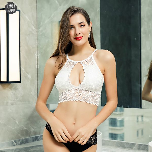 women bra brasier wireless neck comfortable full cup backless underwear fashion wire lingerie lace mujer, Red;black
women bra brasier wireless neck comfortable full cup backless underwear fashion wire lingerie lace mujer, Red;black