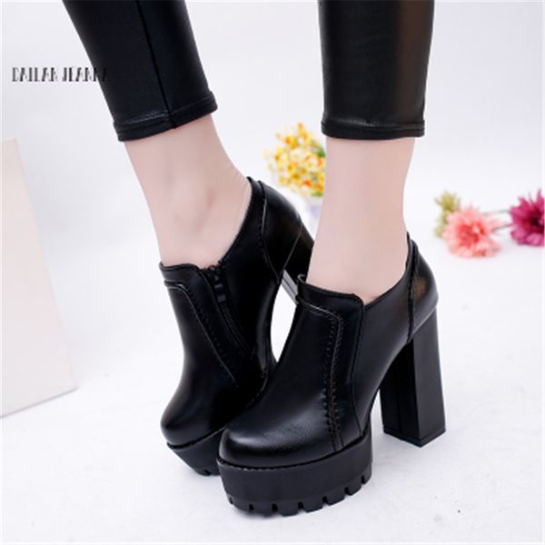 ultra-high heel women's single shoe low-heeled shoes and bare boots water-proof fashion 2018 autumn new style work shoes fashion, Black
ultra-high heel women's single shoe low-heeled shoes and bare boots water-proof fashion 2018 autumn new style work shoes fashion, Black