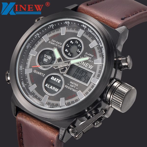 mens quartz sport army led leather calendar watches analog stainless steel wrist watch for man orologio uomo q, Slivery;brown
mens quartz sport army led leather calendar watches analog stainless steel wrist watch for man orologio uomo q, Slivery;brown