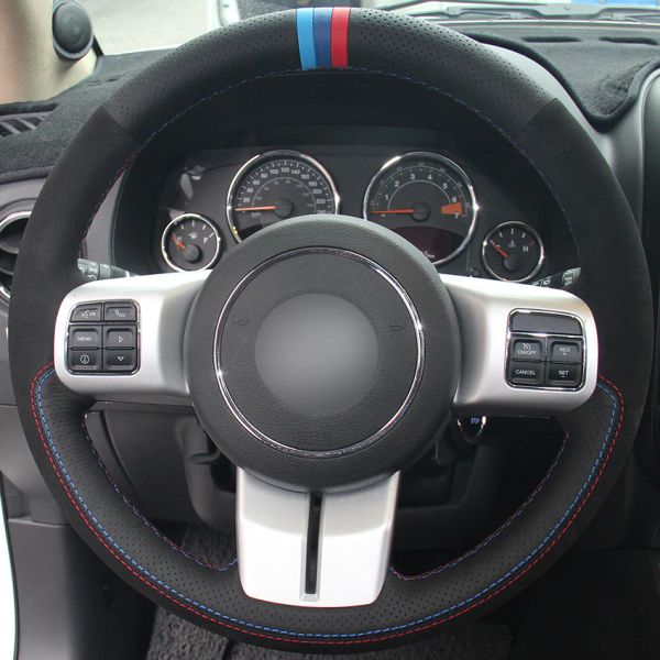 black natural leather black suede car steering wheel cover for jeep grand cherokee 2011-2013 compass wrangler patriot 2011-2016
black natural leather black suede car steering wheel cover for jeep grand cherokee 2011-2013 compass wrangler patriot 2011-2016