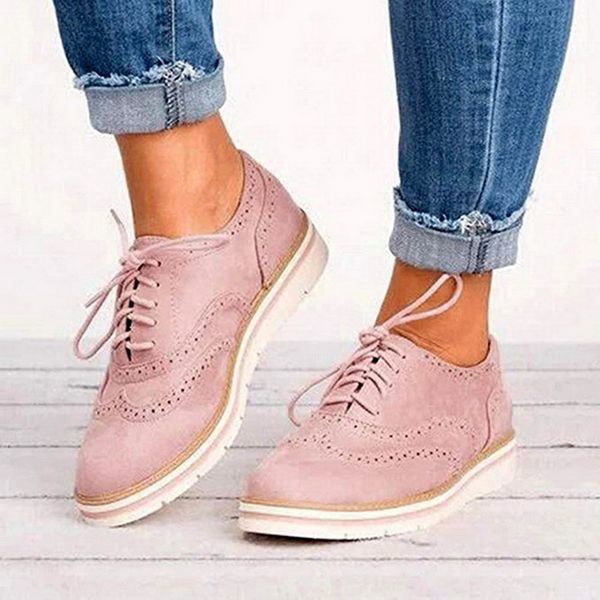 women oxfords cut-outs lace up brogue shoes flat platform england ladies non-slip shoes breathable casual female low footwear, Black
women oxfords cut-outs lace up brogue shoes flat platform england ladies non-slip shoes breathable casual female low footwear, Black