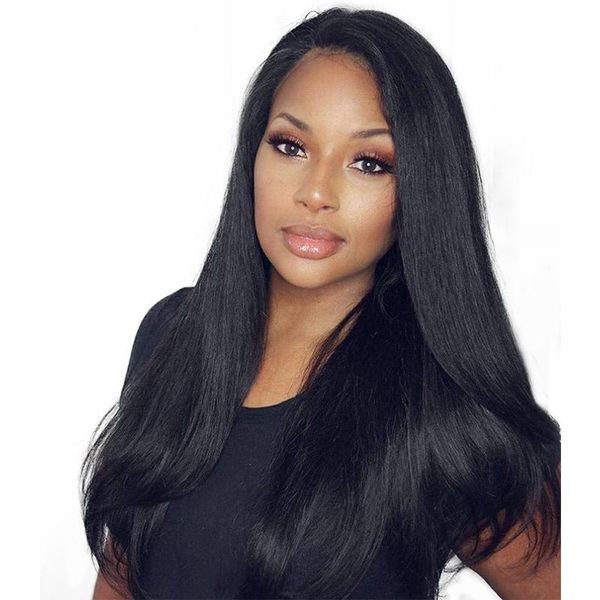 straight human hair full lace wigs pre plucked with baby hair 130% density full lace wig for women natural color remy hair, Black
straight human hair full lace wigs pre plucked with baby hair 130% density full lace wig for women natural color remy hair, Black