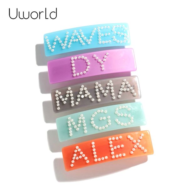 new women hairpins pearl decoration rectangle diy hair clips geometric customized letter words resin hair pins jewelry barrettes, Golden;white
new women hairpins pearl decoration rectangle diy hair clips geometric customized letter words resin hair pins jewelry barrettes, Golden;white