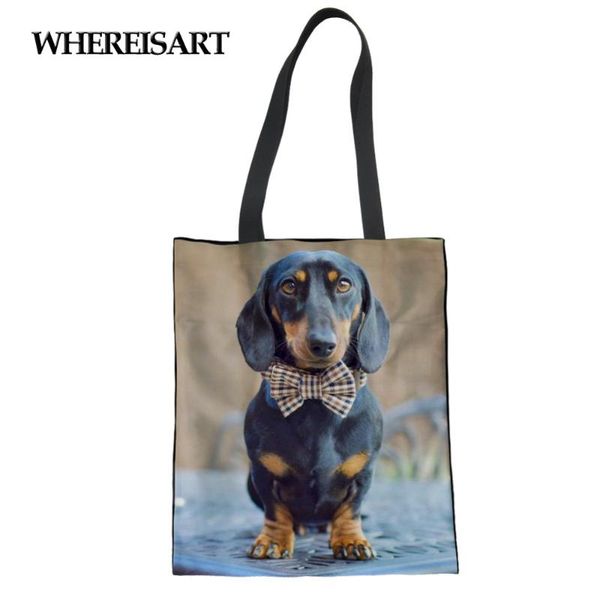 whereisart large black canvas tote dachshund dog printed women shopping bag travel shoulder foldable grocery pack handbag girl
whereisart large black canvas tote dachshund dog printed women shopping bag travel shoulder foldable grocery pack handbag girl