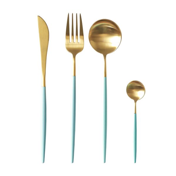 modern style cutlery set blue handle western dinnerware home using dessert knife spoon fork mat mouth finishing tableware
modern style cutlery set blue handle western dinnerware home using dessert knife spoon fork mat mouth finishing tableware