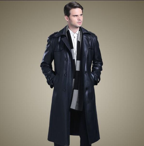 men's fur & faux male business casual leather trench coat slim double-breasted thicken long paragraph overcoat clothing m-3xl, Black
men's fur & faux male business casual leather trench coat slim double-breasted thicken long paragraph overcoat clothing m-3xl, Black