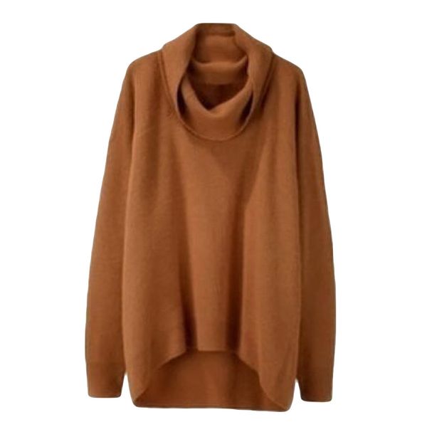 women sweater winter turtleneck sweater irregular hem pullover jumper loose knitted sweaters femme dame, White;black
women sweater winter turtleneck sweater irregular hem pullover jumper loose knitted sweaters femme dame, White;black