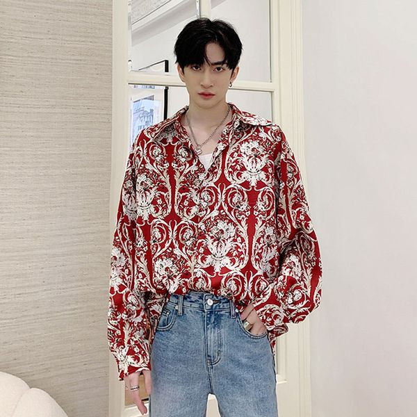 men retro fashion long sleeve casual shirts male streetwear hip hop vintage print fashion show dress shirts stage clothing, White;black
men retro fashion long sleeve casual shirts male streetwear hip hop vintage print fashion show dress shirts stage clothing, White;black