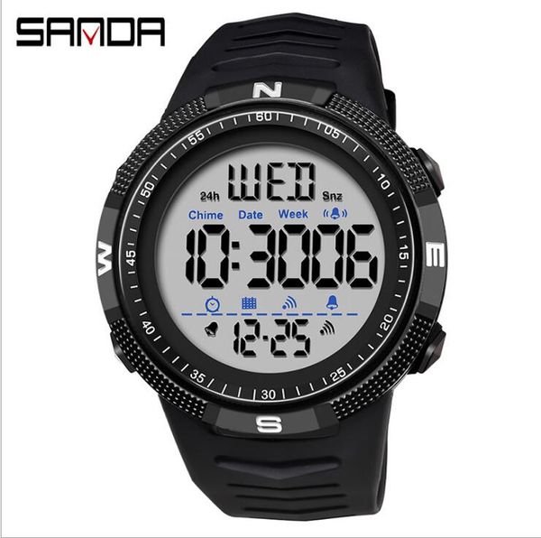 sanda new electronic watch fashion trend student luminous waterproof watches, Slivery;brown
sanda new electronic watch fashion trend student luminous waterproof watches, Slivery;brown