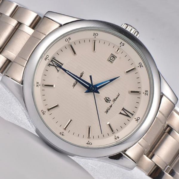 men automatic mechanical watches precision steel watchband calendar strap watch br-1215 stainless steel/leather watchband life waterproo, Slivery;brown
men automatic mechanical watches precision steel watchband calendar strap watch br-1215 stainless steel/leather watchband life waterproo, Slivery;brown