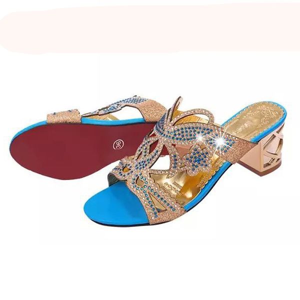 rhinestone lady's party slides concise fashion medium heel wedges women nice women sparkling slipper shoes, Black
rhinestone lady's party slides concise fashion medium heel wedges women nice women sparkling slipper shoes, Black