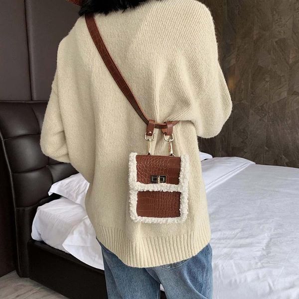 fashion women shoulder bag fleece leather splicing pu mini chest purse ladies multicolor small metal buckle crossbody handbags
fashion women shoulder bag fleece leather splicing pu mini chest purse ladies multicolor small metal buckle crossbody handbags