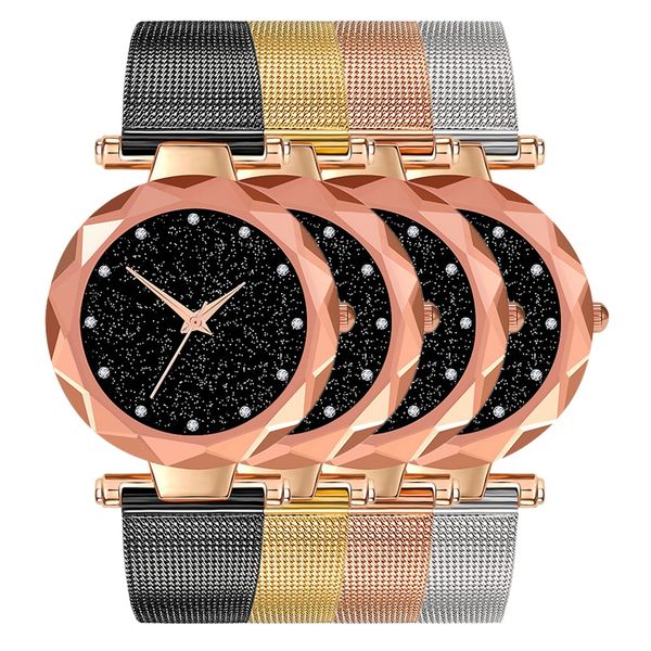 4 colors fashion women men quartz wristwatch round dial analog steel mesh strap watch, Slivery;brown
4 colors fashion women men quartz wristwatch round dial analog steel mesh strap watch, Slivery;brown