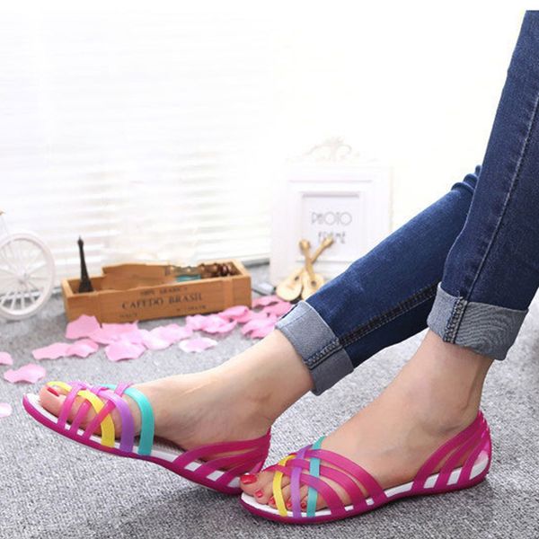 women jelly shoes sweet toe fashion woman sandals cute color matching peep 2020 new summer comfortable beach casual ladies flats, Black
women jelly shoes sweet toe fashion woman sandals cute color matching peep 2020 new summer comfortable beach casual ladies flats, Black