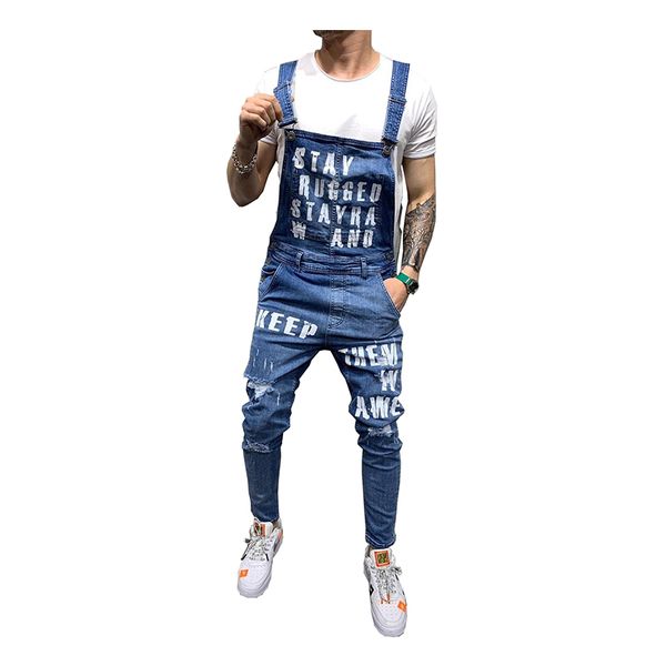 sokotoo men's slim letters printed holes ripped stretch denim bib overalls fashion distressed jeans suspenders jumpsuits, Blue
sokotoo men's slim letters printed holes ripped stretch denim bib overalls fashion distressed jeans suspenders jumpsuits, Blue